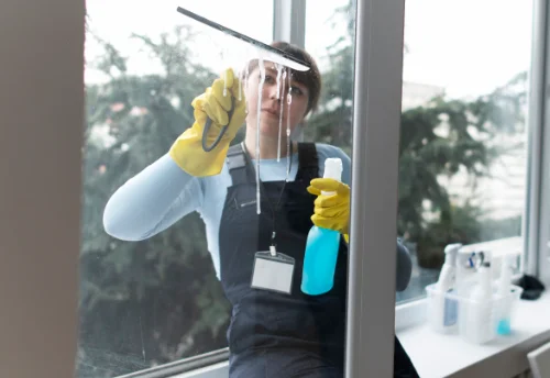 Nettoyage de vitres intérieures et extérieures à Aucaleuc